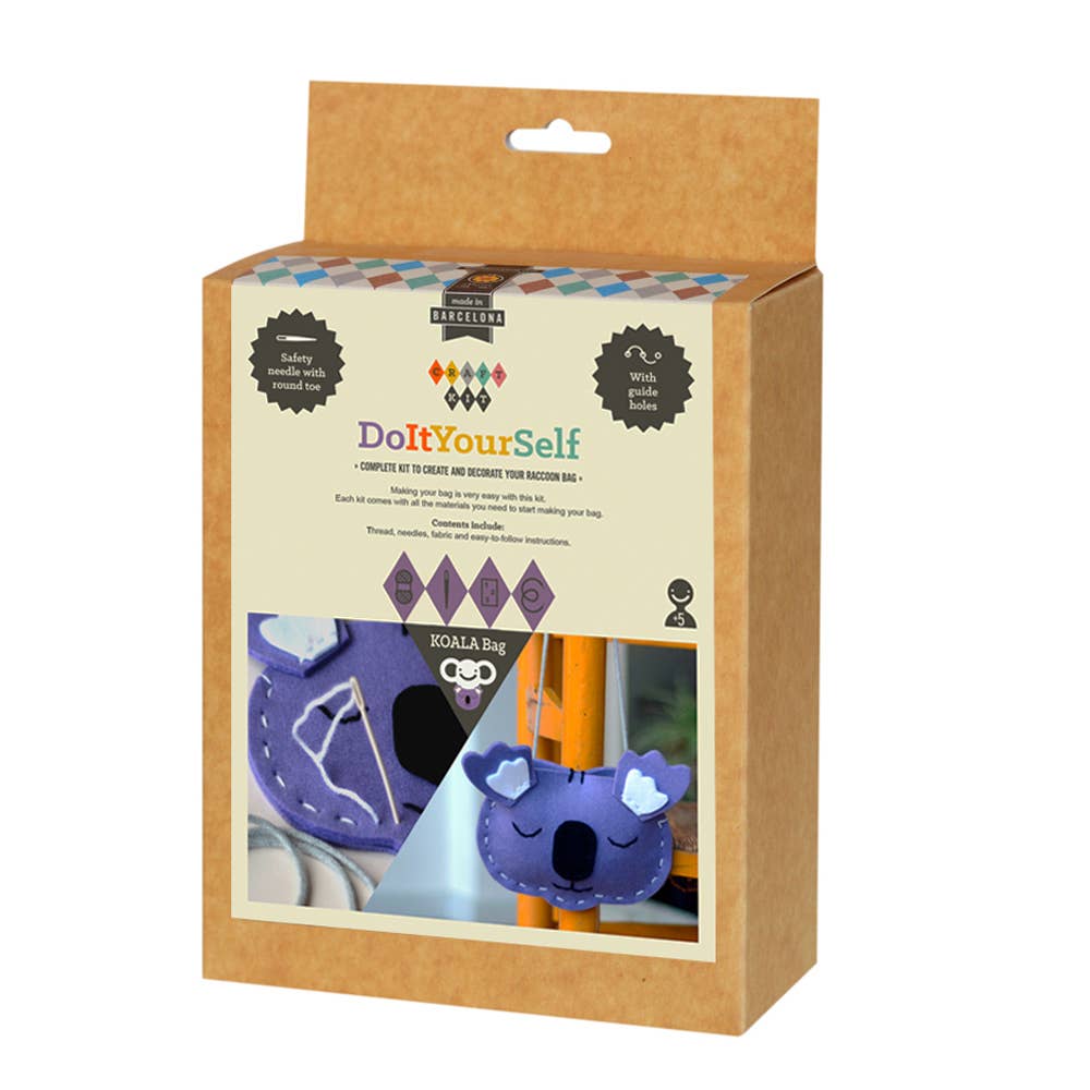 Geschenkset für Kinder zum Basteln einer Tasche: Koala