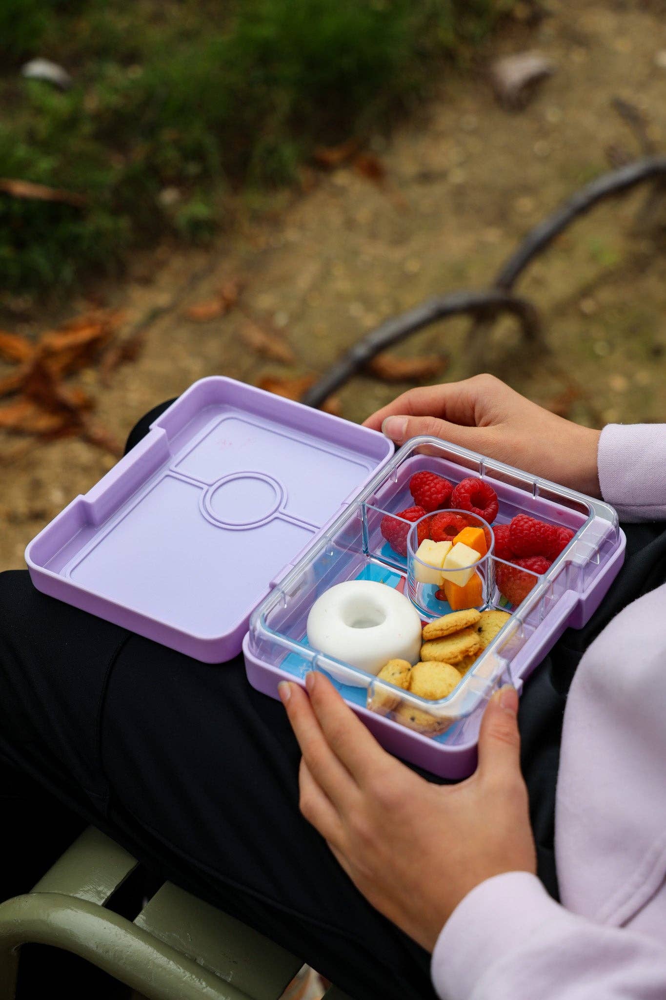 Snack-Grösse Bento-Lunchbox Lavendel Lila (Magisches Einhorn)