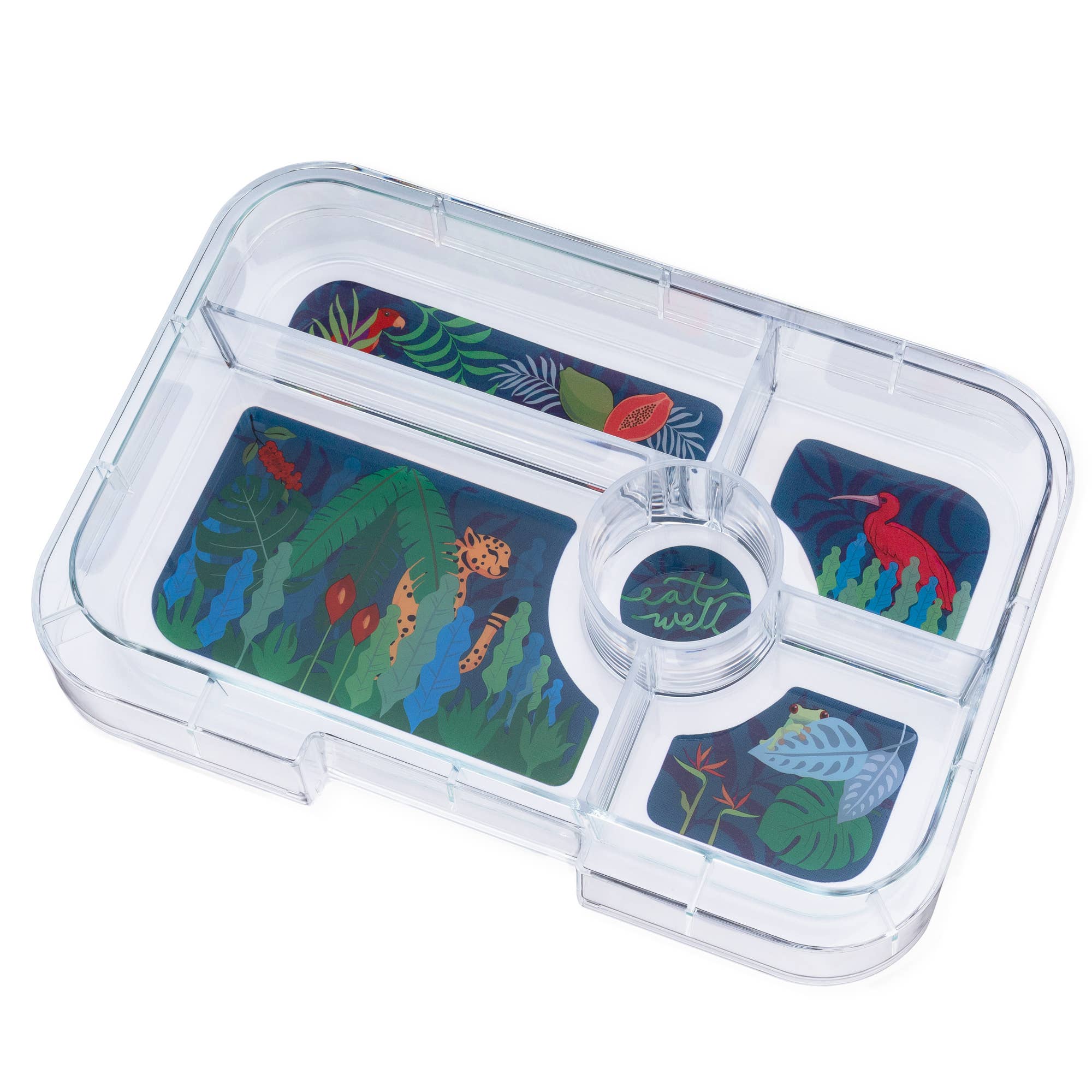 Auslaufsichere Yumbox Tapas - Jurassic Green, 5 Fächer grosse Grösse