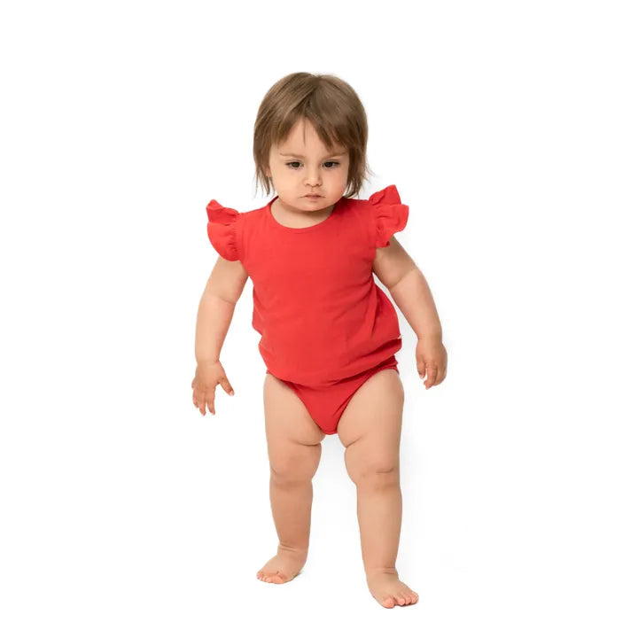 Body kurzarm Pippy GOTS rot